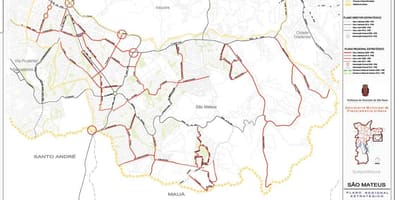 São haritası Mateus São Paulo - Yollar