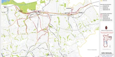 São haritası Miguel Müzesi, São Paulo - Yollar