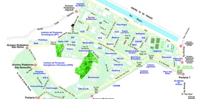 Üniversite São Paulo haritası - USP