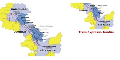 São Paulo haritası Expresso Bandeirantes