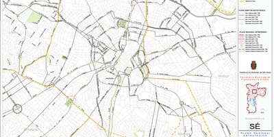 Sé haritası São Paulo - Yollar