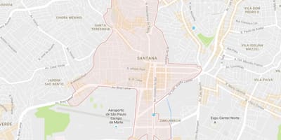 Santana, São Paulo haritası