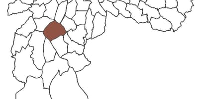 Santo Amaro bölgesinin haritası