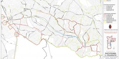 Sapopembra haritası São Paulo - Yollar