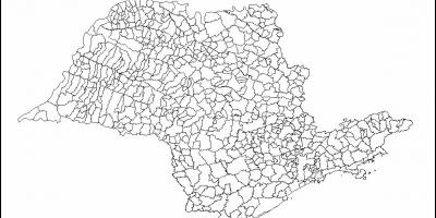 São Paulo bakire haritası - belediyeler