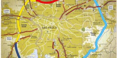 São Paulo beltway haritası
