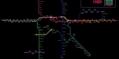 São Paulo CPTM metro haritası
