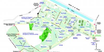 Üniversite São Paulo haritası - USP