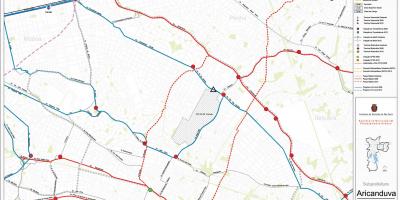 Aricanduva haritası-Vila Formosa São Paulo - Toplu taşıma