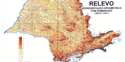 Topografik São Paulo haritası