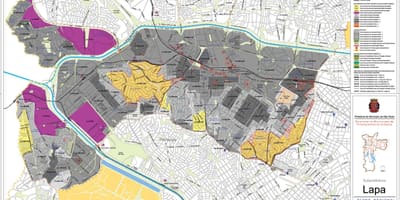 Toprağın Lapa São Paulo haritası - İşgal