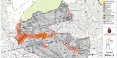 Toprağın Penha São Paulo haritası - İşgal