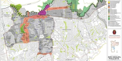 Toprağın São Miguel Paulista, São Paulo haritası - İşgal