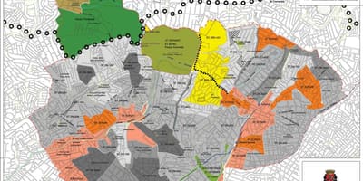 Toprağın Santana, São Paulo haritası - İşgal