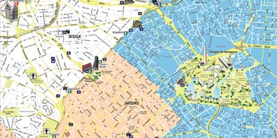 Turizm São Paulo haritası