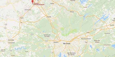 Uluslararası Havaalanı, Porto Alegre haritası