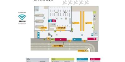 Terminal 4 Uluslararası Havaalanı Sao Paulo haritası-Guarulhos - 