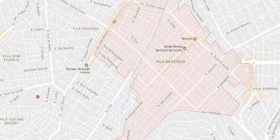 Vila Medeiros, Sao Paulo haritası
