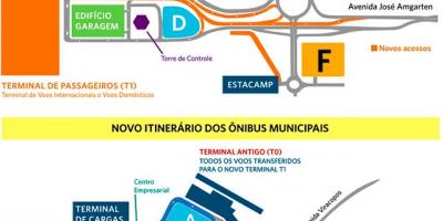 Uluslararası Havaalanı haritası Viracopos