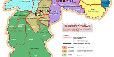 Zonas São Paulo haritası